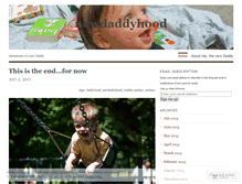 Tablet Screenshot of newdaddyhood.wordpress.com