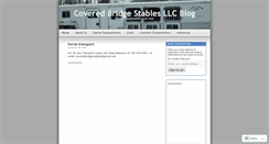 Desktop Screenshot of coveredbridgestables.wordpress.com