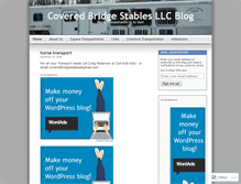Tablet Screenshot of coveredbridgestables.wordpress.com