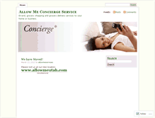 Tablet Screenshot of allowmeservices.wordpress.com