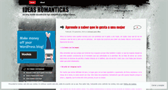 Desktop Screenshot of ideasromanticas.wordpress.com