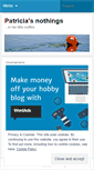 Mobile Screenshot of patriciasnothings.wordpress.com