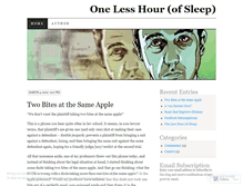 Tablet Screenshot of onelesshour.wordpress.com