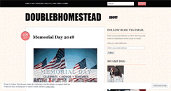 Desktop Screenshot of doublebhomestead.wordpress.com