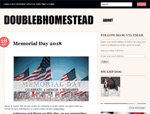 Tablet Screenshot of doublebhomestead.wordpress.com