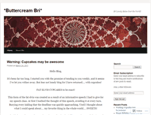 Tablet Screenshot of buttercreambri.wordpress.com