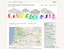 Tablet Screenshot of cyclotourisme.wordpress.com