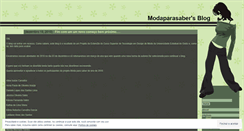 Desktop Screenshot of modaparasaber.wordpress.com