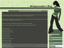 Tablet Screenshot of modaparasaber.wordpress.com