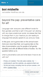 Mobile Screenshot of boimidwife.wordpress.com