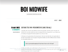 Tablet Screenshot of boimidwife.wordpress.com