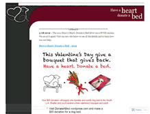 Tablet Screenshot of donateabed.wordpress.com