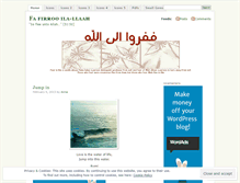 Tablet Screenshot of fafirrooelaallaah.wordpress.com