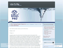 Tablet Screenshot of lotusprohome.wordpress.com