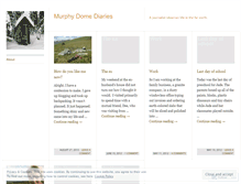 Tablet Screenshot of murphydomediaries.wordpress.com