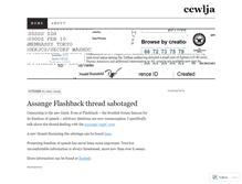 Tablet Screenshot of ccwlja.wordpress.com