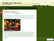 Tablet Screenshot of healthylifevidasana.wordpress.com