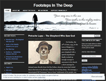 Tablet Screenshot of footstepsinthedeep.wordpress.com