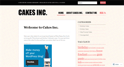 Desktop Screenshot of cakesinc.wordpress.com