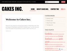 Tablet Screenshot of cakesinc.wordpress.com