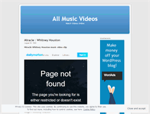 Tablet Screenshot of musicvideocom.wordpress.com