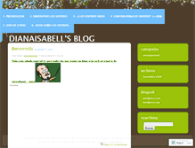 Tablet Screenshot of dianaisabell.wordpress.com