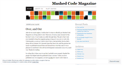 Desktop Screenshot of mashedcodemagazine.wordpress.com