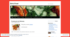 Desktop Screenshot of emsfood.wordpress.com