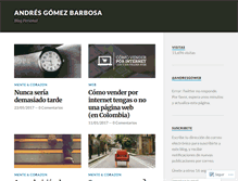 Tablet Screenshot of andresgomezb.wordpress.com