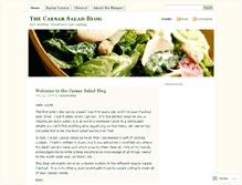 Tablet Screenshot of caesarsaladblog.wordpress.com
