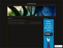 Tablet Screenshot of bradnakamura.wordpress.com