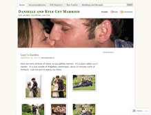 Tablet Screenshot of danielleandkyle.wordpress.com