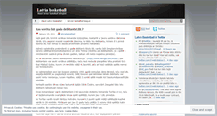 Desktop Screenshot of latviabasketball.wordpress.com