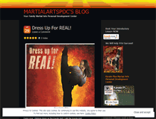 Tablet Screenshot of martialartspdc.wordpress.com