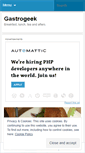 Mobile Screenshot of gastrogeek.wordpress.com