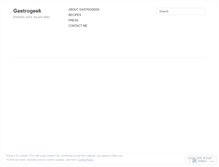 Tablet Screenshot of gastrogeek.wordpress.com