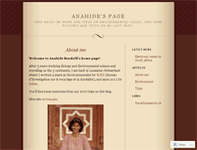 Tablet Screenshot of anahide.wordpress.com