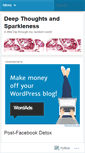 Mobile Screenshot of deepthoughtsandsparkleness.wordpress.com