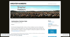 Desktop Screenshot of greaternumbers.wordpress.com