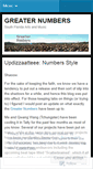 Mobile Screenshot of greaternumbers.wordpress.com
