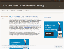 Tablet Screenshot of itilcertificationtraining.wordpress.com