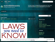 Tablet Screenshot of myworldofchemistry.wordpress.com