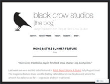 Tablet Screenshot of blackcrowstudios.wordpress.com