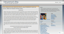Desktop Screenshot of dakupoenya.wordpress.com