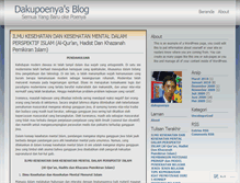 Tablet Screenshot of dakupoenya.wordpress.com