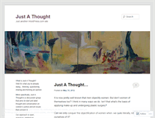 Tablet Screenshot of justfyithought.wordpress.com