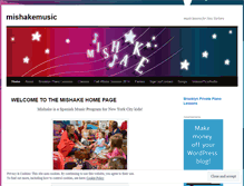 Tablet Screenshot of mishakemusic.wordpress.com