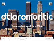 Tablet Screenshot of dtlaromantic.wordpress.com