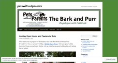 Desktop Screenshot of petswithoutparents.wordpress.com