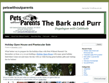Tablet Screenshot of petswithoutparents.wordpress.com
